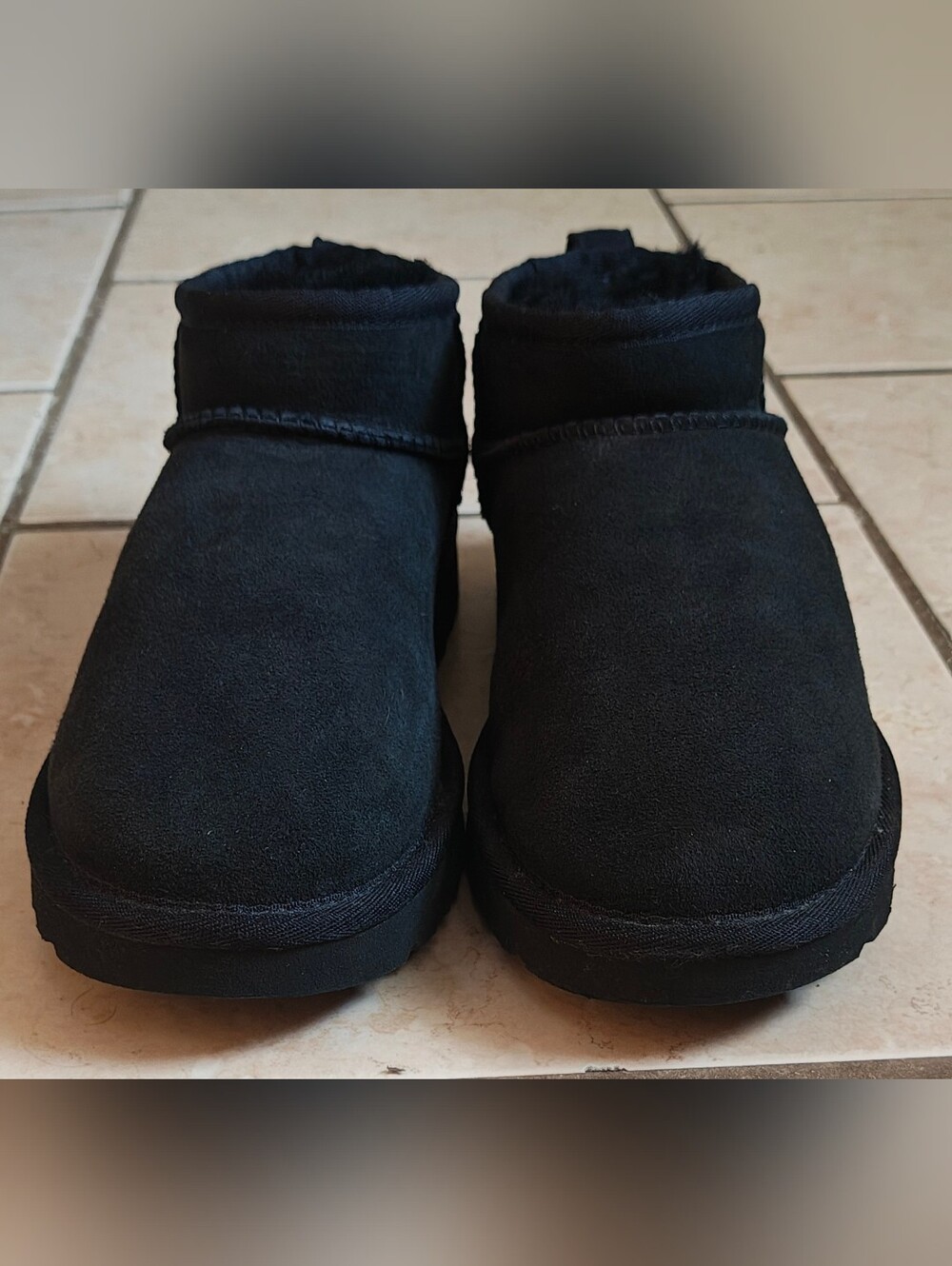UGG Classic Ultra Mini In Black Women's Size 7 - Picture 7 of 10